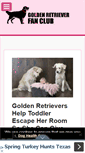 Mobile Screenshot of goldenretrieverfanclub.com